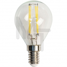 Лампа светодиодная LB-61 4LED(5W) 230V E14 2700K филамент G45 25578