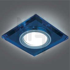 Светильник Gauss Backlight BL061 Квадрат. Синий/Хром, Gu5.3, LED 4100K 1/40 BL061