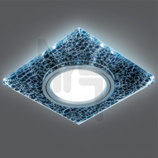 Светильник Gauss Backlight BL068 Квадрат. Черный/Серебро/Хром, Gu5.3, LED 4100K 1/40 BL068
