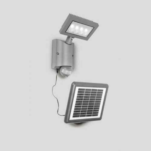 Solar Светильник прожекторного типа прямоуг Cree 4*1W (Grey) W6101S-PIR SL