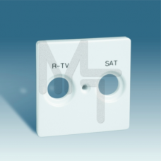 Накладка для спутниковых радио-телевизионных розеток, S82, S82N, 82 Detail, белый 82097-30