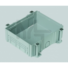 Монтажная коробка под люк в пол на 4 S-модуля, в бетон, глубина 80-130 мм, пластик G44