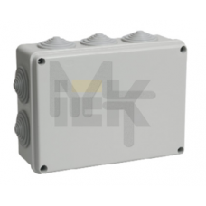 Коробка КМ41243 распаячная для о/п 190х140х70 мм IP44 (RAL7035, 10 гермовводов) UKO11-190-140-070-K41-44