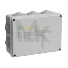 Коробка КМ41244 распаячная для о/п 190х140х70 мм IP55 (RAL7035, 10 гермовводов) UKO11-190-140-070-K41-55
