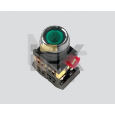 Кнопка ABLFS-22 прозрачный d22мм неон/240В 1з+1р ИЭК BBT30-ABLFS-K08