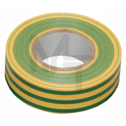 Изолента 0,13х15 мм желто-зеленая 20 метров ИЭК UIZ-13-10-K52