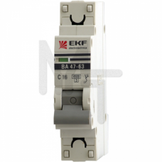 Автоматический выключатель 1P 3А (C) 4,5kA ВА 47-63 EKF PROxima mcb4763-1-03C-pro