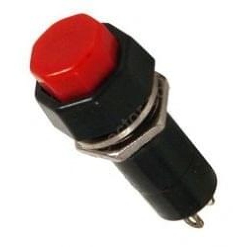 Кнопка YL232-04 d11мм многогранная красная цилиндр 1НО (100шт/упак) ЭНЕРГИЯ Е0901-0032