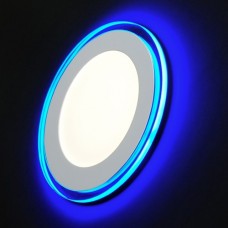 LED 3-6 BL Светильник ЭРА светодиодный круглый c cиней подсветкой LED 6W 220V 4000K Б0017492