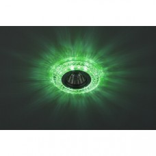 DK LD3 SL/WH+GR Светильник ЭРА декор cо светодиодной подсветкой( белый+зеленый), прозрачный Б0019204