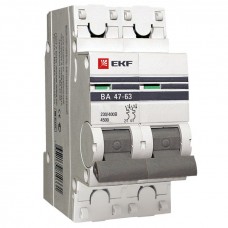 Автоматический выключатель 2P 32А (В) 4,5kA ВА 47-63 EKF PROxima mcb4763-2-32B-pro