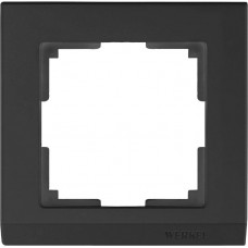 Рамка на 1 пост (черный) / WL04-Frame-01-black / W0011808 a050908