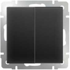 Выключатель двухклавишный / WL08-SW-2G (черный матовый) / W1120008 a051628