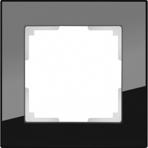 Рамка на 1 пост (черный) /  WL01-Frame-01 a051438