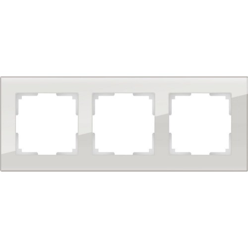 Рамка на 3 поста (белый,стекло) / WL01-Frame-03 / W0031101 a051196