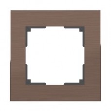 Рамка на 1 пост (коричневый алюминий) / WL11-Frame-01 / W0011714 a050954