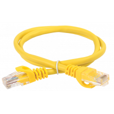 ITK Коммутационный шнур (патч-корд), кат.5Е UTP, 5м, желтый PC05-C5EU-5M