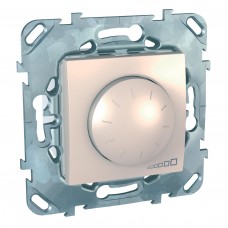 SE Unica Беж Светорегулятор поворотный 40-400W для л/н и г/л с обмот. тр-ром, перекл Schnaider MGU5.511.25ZD
