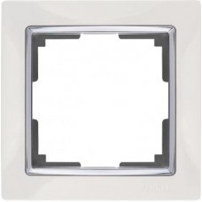 Рамка на 1 пост (белая, basic) / WL03-Frame-01-white a051303
