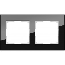 Рамка на 2 поста (черный) / WL01-Frame-02 a051439