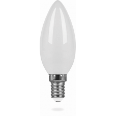 Лампа светодиодная LB-58 4LED(5W) 230V E14 4000K филамент свеча матовая 25648