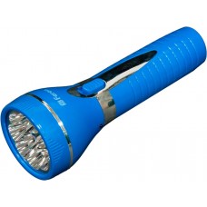 TL041 аккумуляторный фонарь ручной 9LED 0,7W 230V/50Hz, голубой,  200*44*45мм 12956