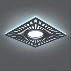 Светильник Gauss Backlight BL126 Квадрат. Черный, Gu5.3, 3W, LED 4000K 1/40 BL126