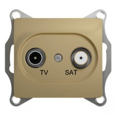 Glossa Титан TV-SAT Розетка проходная 4DB GSL000498
