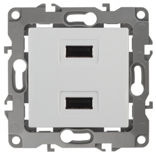 12-4110-01 ЭРА Устройство зарядное USB, 5В-2100мА, Эра12, белый (6/60/1440) Б0027491