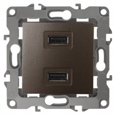 12-4110-13 ЭРА Устройство зарядное USB, 5В-2100мА, Эра12, бронза (6/60/1920) Б0027498