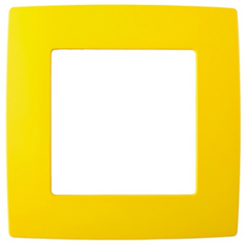 12-5001-21 ЭРА Рамка на 1 пост, Эра12, жёлтый (20/200/5000) Б0019386