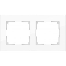 Рамка на 2 поста / WL01-Frame-02 (белый матовый) a051289