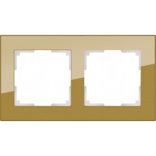 Рамка на 2 поста / WL01-Frame-02 (бронзовый) / W0021112 a051005