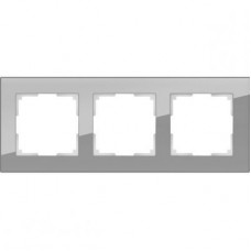 Рамка на 3 поста / WL01-Frame-03 (серый,стекло) / W0031115 a050963