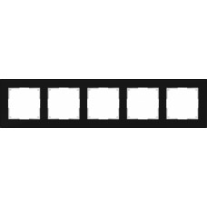 Рамка на 5 постов / WL01-Frame-05 (черный) / W0051108 a051437