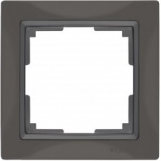 Рамка на 1 пост / WL03-Frame-01 (серо-коричневый, basic) / W0012007 a051291