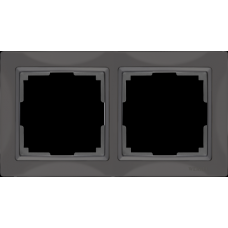 Рамка на 2 поста / WL03-Frame-02 (серо-коричневый, basic) / W0022007 a051294