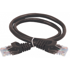 ITK Коммутационный шнур (патч-корд), кат.5Е UTP, 0,5м, черный PC09-C5EU-05M