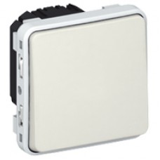 Legrand Plexo Белый Мех Выключатель 1-клавишный кнопочный НО-контакт IP55 69630