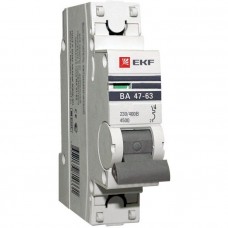 Автоматический выключатель 1P 32А (B) 6кА ВА 47-63 EKF PROxima mcb4763-6-1-32B-pro