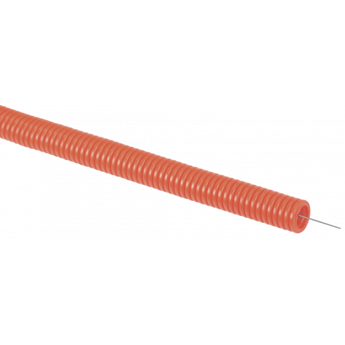 Труба гофр.ПНД d16 с зондом (50м) оранжевая ИЕК CTG20-16-K04-050