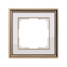 Рамка на 1 пост (бронза / белый) / WL17-Frame-01 / W0011327 a051197