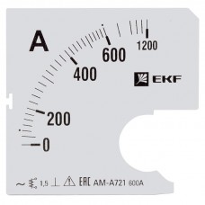 Шкала сменная для A721 600/5А-1,5 EKF PROxima s-a721-600