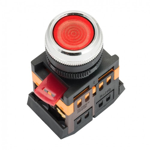 Кнопка ABLFS-22 с подсветкой красный NO+NC 230В EKF PROxima ablfs-22-r