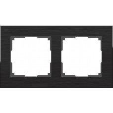 Рамка на 2 поста (черный алюминий) / WL11-Frame-02 / W0021708 a050962