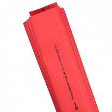 Термоусаживаемая трубка ТУТ 20/10 красная в отрезках по 1м EKF PROxima tut-20-r-1m
