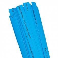 Термоусаживаемая трубка ТУТ  8/4 синяя в отрезках по 1м EKF PROxima tut-8-g-1m