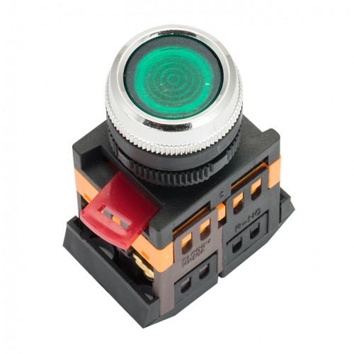 Кнопка ABLFS-22 с подсветкой зеленый NO+NC 230В EKF PROxima ablfs-22-g