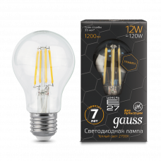 Лампа Gauss LED Filament Graphene A60 E27 12W 1200lm 2700К 1/10/40 102802112