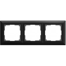 Рамка на 3 поста (черный матовый) / WL14-Frame-03 / W0032208 a051026